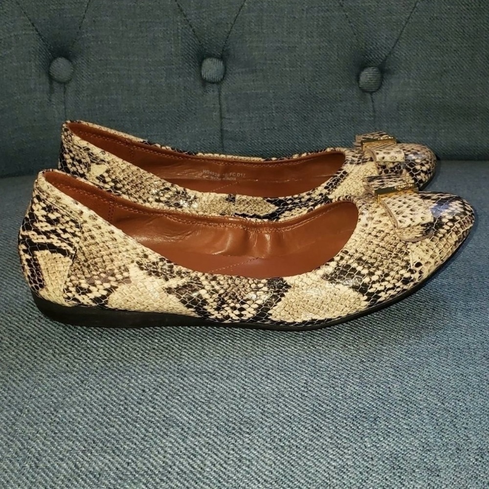 Cole Haan Flats Women’s Size 7 Elsie Ballet II Snake Print Color